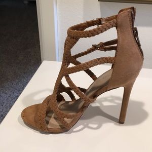 Tan gladiator heels